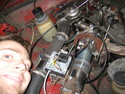 Johan builds the gas mixer with electronically regulated secondary air.