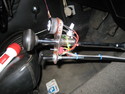 Controls on the gear leaver for the secondary air and idle speed.