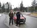 The police thought the car was cool! 
